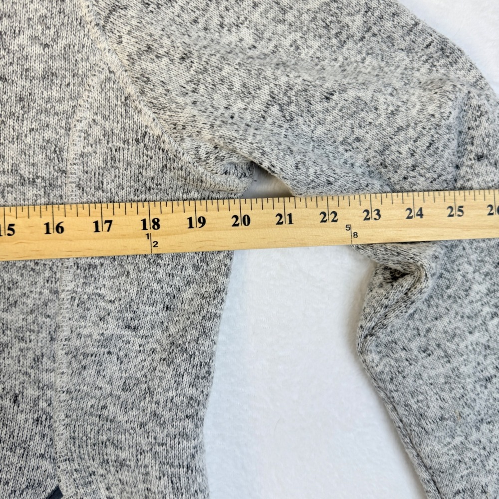 Eddie Bauer‎ Women's V Neck Gray Speckled Fleece Pullover Sweatshirt Size L - Picture 11 of 12